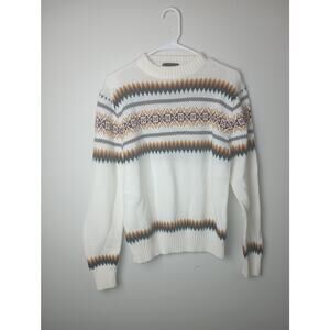 Vintage Sigallo 80s Sweater Men's Medium Nordic Acrylic Western Retro Winter